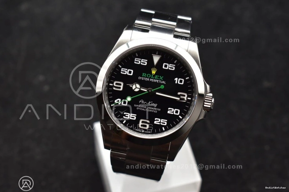 126900 Black 1:1 Air-King Steel on Best 904L VS Bracelet VSF SS 509 Edition SmoothTexture Dial 0410